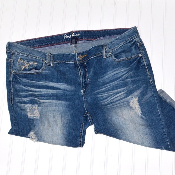 amethyst capri jeans